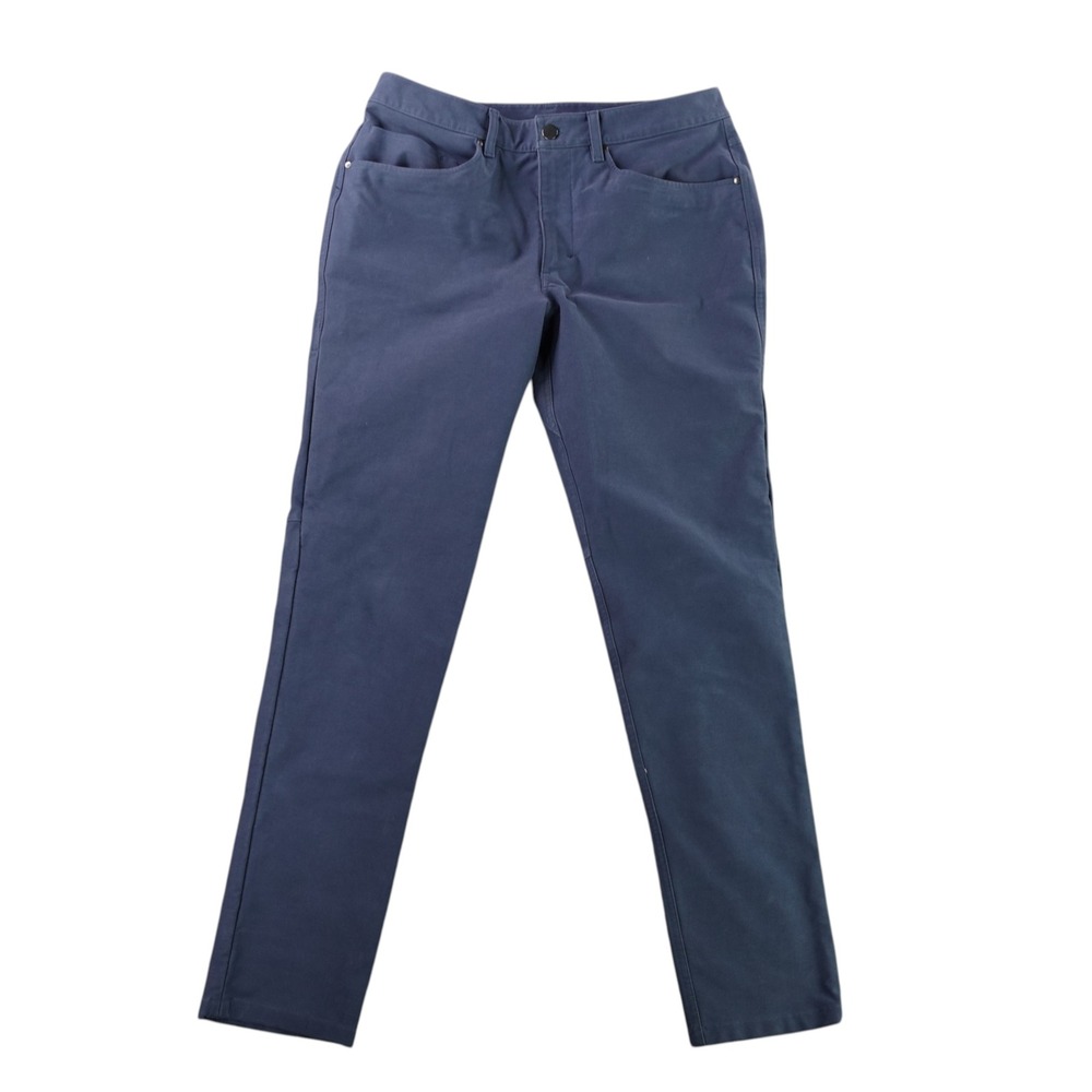 Lululemon ABC Pant Mens 32 Blue UtiliTech 5 Pocket Stretch Chino Pants LM5ABNS
